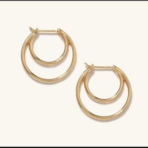 Mejuri Crescent Midi Hoop (only 1 earring) Gold Vermeil